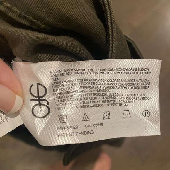 William Rast Pants Women 30 Olive Green Jane Skinny Cargo Pockets Stretch Jeans - Picture 13 of 15